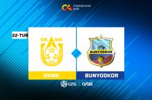 Суперлига. ОКМК - "Бунёдкор" 1:0 (матнли трансляция)